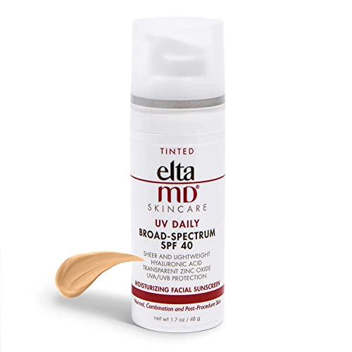 EltaMD UV Daily Moisturizer with SPF Tinted Face Sunscreen with Hyaluronic Ac...