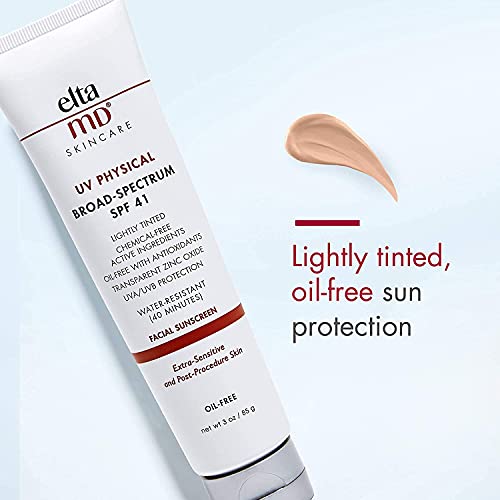 EltaMD UV Physical Tinted Mineral Sunscreen, Chemical-Free Face Sunscreen for...