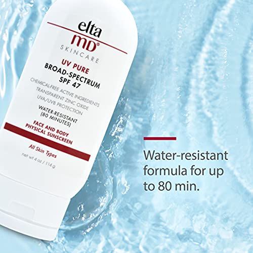 EltaMD UV Pure Kids Sunscreen Broad-Spectrum SPF 47, Mineral Body Kids Sunscr...