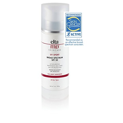 EltaMD UV Sport Sunscreen Lotion, Broad-Spectrum SPF 50, Non-Greasy, Sunscree...