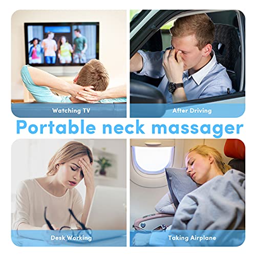 Neck Massager for Pain Relief – ELWEY Intelligent Cordless Neck Massager with...