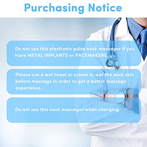 Neck Massager for Pain Relief – ELWEY Intelligent Cordless Neck Massager with...