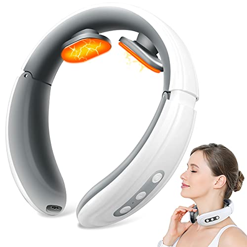 Neck Massager for Pain Relief – ELWEY Intelligent Cordless Neck Massager with...