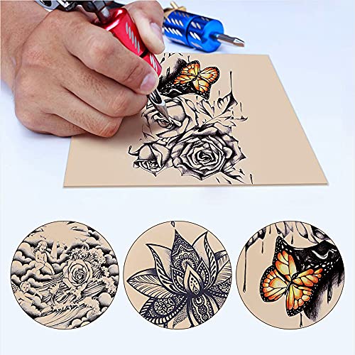 Blank Practice Skin - Emalla 20Pcs Rubber Skin Practice Double Sides Fake Ski...