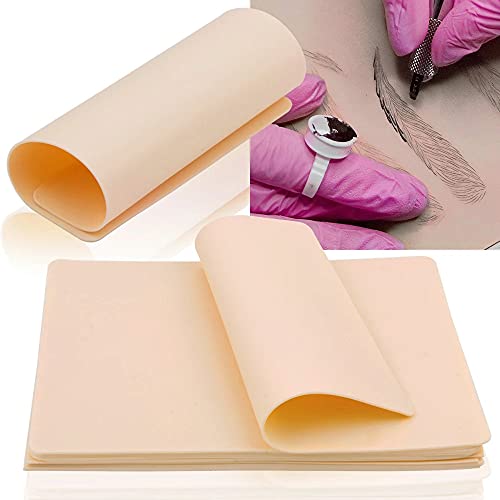 Blank Practice Skin - Emalla 20Pcs Rubber Skin Practice Double Sides Fake Ski...