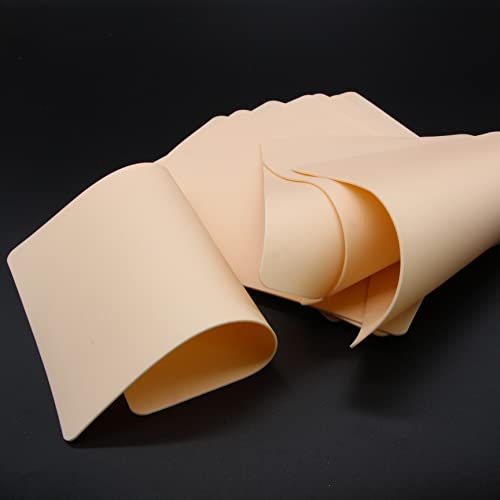 Blank Practice Skin - Emalla 20Pcs Rubber Skin Practice Double Sides Fake Ski...