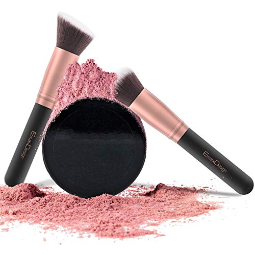 EmaxDesign Makeup Brushes 17 Pieces Premium Synthetic Foundation Brush Powder...