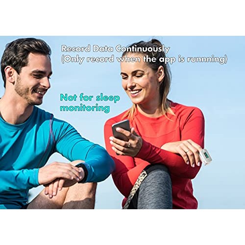 EMAY Bluetooth Fingertip Pulse Oximeter | Blood Oxygen Saturation & Heart Rat...