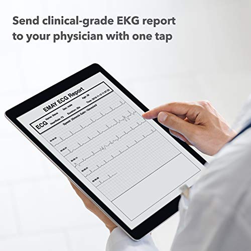 EMAY Portable ECG Monitor (for iPhone & Android, Mac & Windows) | Wireless EK...