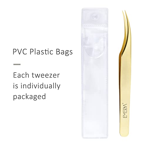 EMEDA Curved Shaped Volume Tweezers For Eyelash Extension Isolation Professio...