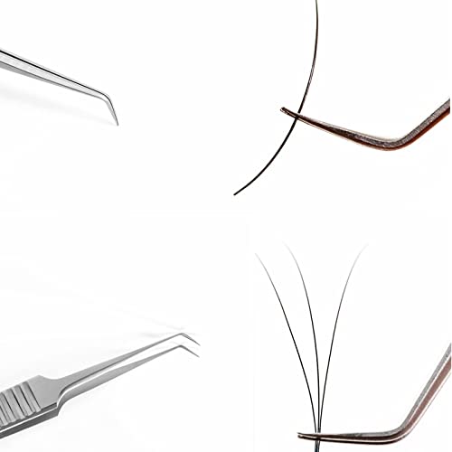 EMEDA Eyelash Extension Tweezers for Isolation Separation Natural Lashes with...