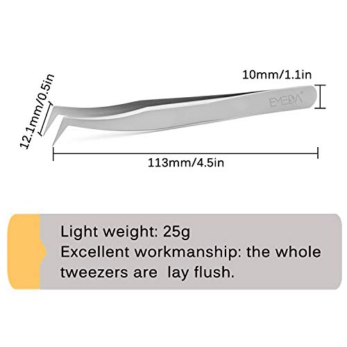 Eyelash Extension Tweezers for Volume Lashes Professional Precision Stainless...