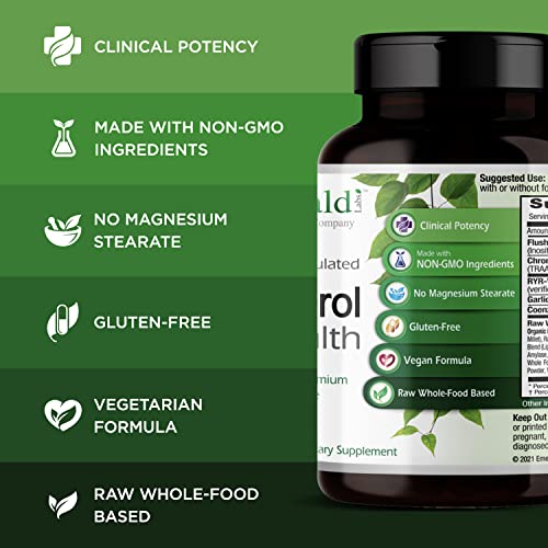 Emerald Labs Cholesterol Health - Featuring CoQ10, Flush-Free Niacin, RYR-VA,...