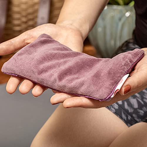 emiana Yoga Eye Pillow, Scented Lavender Eye Pillow with Removable Strap, Vel...