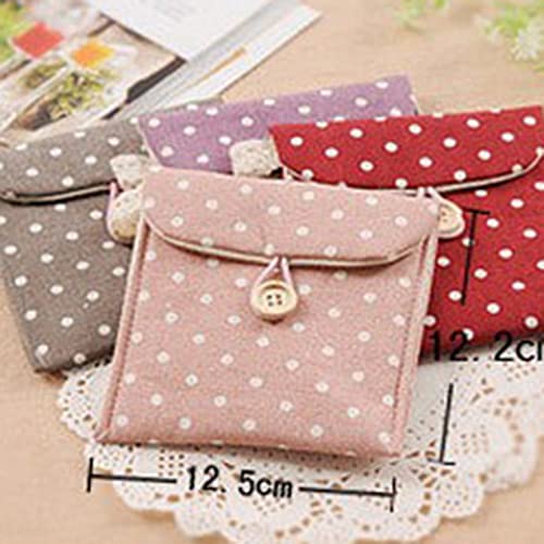 Emilykylie Sanitary Napkins Bag Menstrual Cup Pouch Nursing Pad Holder Cute P...