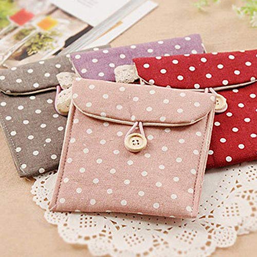 Emilykylie Sanitary Napkins Bag Menstrual Cup Pouch Nursing Pad Holder Cute P...
