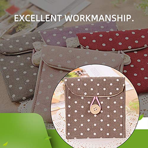 Emilykylie Sanitary Napkins Bag Menstrual Cup Pouch Nursing Pad Holder Cute P...