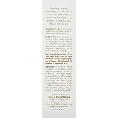 Eminence Apricot Body Oil, 8.2 Fl Oz