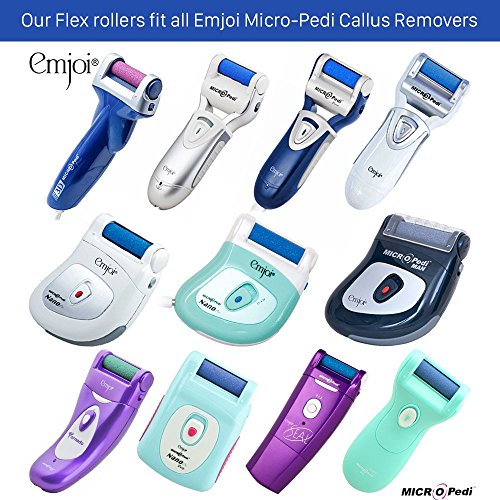 Emjoi Micro-Pedi 3D POWER Callus Remover with Xtreme Coarse Soft & Flexible R...