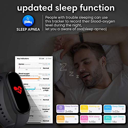 Fitness Tracker,Smart Watch,Heart Rate Monitor IP67 Waterproof Activity Track...