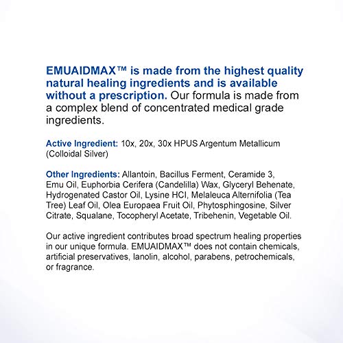 EMUAIDMAX Ointment - Eczema Cream. Maximum Strength Treatment. Use Max Streng...