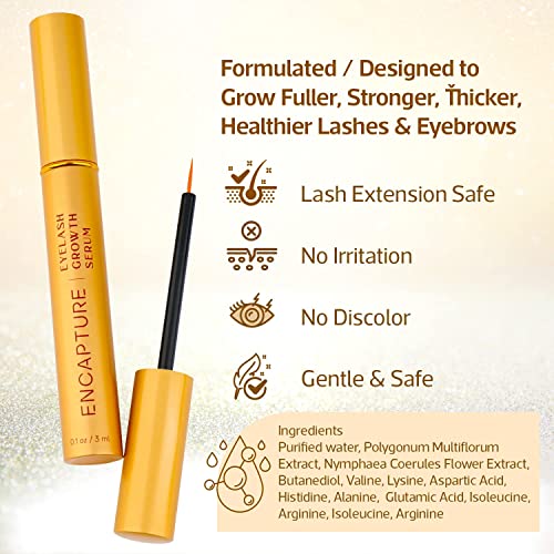 Encapture Eyelash Growth Serum and Eyebrow Growth Serum, Lash Serum Enhancing...