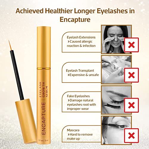 Encapture Eyelash Growth Serum and Eyebrow Growth Serum, Lash Serum Enhancing...