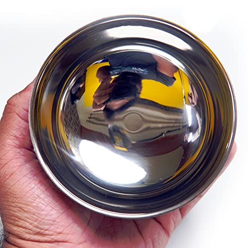 Shaving Soap Bowl For Men - Unbreakable Stainless Steel Double Layer Luxury S...