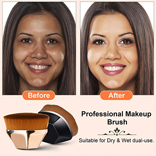 Foundation Makeup Brush, Endoto Kabuki Magic Face Momma Brush Flat Top High-D...