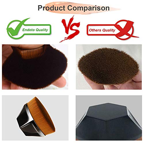 Foundation Makeup Brush, Endoto Kabuki Magic Face Momma Brush Flat Top High-D...