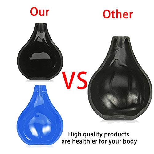 GNEGKLEAN Black Silicone Enema Bulb Kit 7.6oz Clean Anal Douche for Men Women...