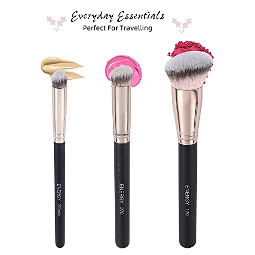 ENERGY Foundation Makeup Brushes for Liquid Makeup Pro Kabuki Foundation Brus...
