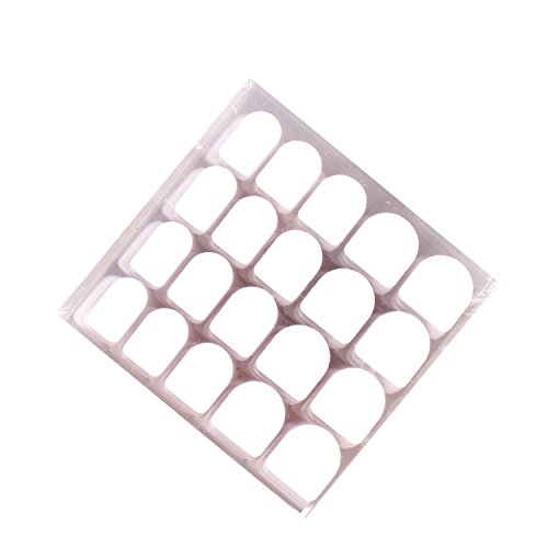 enForten 10 Pack Total 200pcs False Nail Art Patch False Nail Sticker for Man...