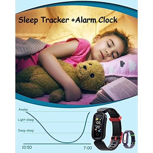 ENGERWALL Fitness Tracker for Kids Boys Girls IP68 Waterproof, Kids Activity ...