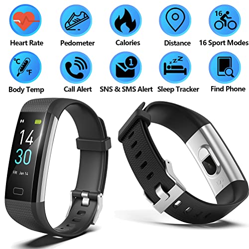 ENGERWALL Fitness Tracker with Step Counter /Calories /Stopwatch,Activity Tra...