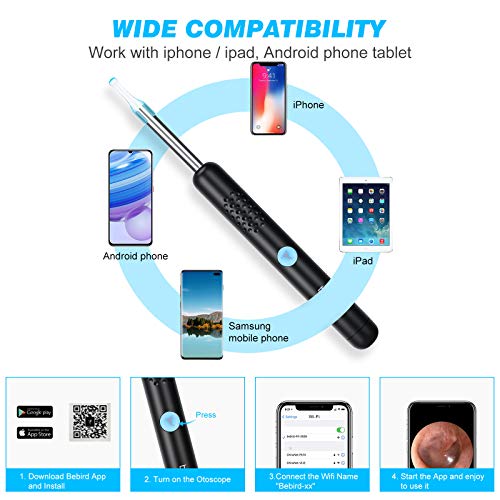 Ear Wax Removal, Enjoyee Ear Cleaner Ear Wax Removal Kit, Wireless Ear Wax Re...