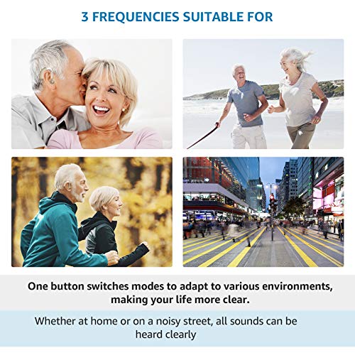 Hearing Aid, Hearing Aid for Seniors Rechargeable Hearing Amplifier with Nois...
