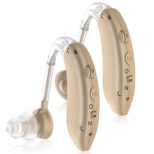 Hearing Aids, Enjoyee Hearing Aids for Seniors Invisible Rechargeable Hearing...