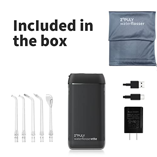 Water Flosser for Teeth, Enpuly Mini Portable Rechargeable Dental Oral Flossi...