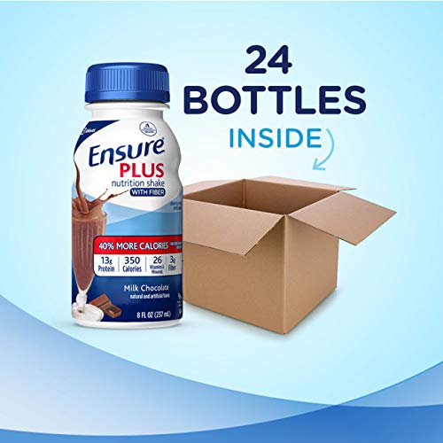 Ensure Plus Nutrition Shake With Fiber, 16 Grams of Protein, Meal Replacement...