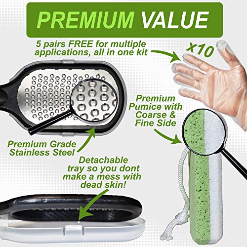 Dr. Entre's Callus Remover Kit for Feet: 8oz Callus Remover Gel, Foot File, P...