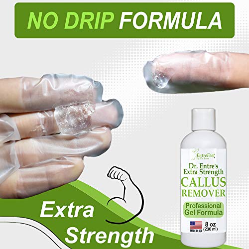 Dr. Entre's Callus Remover Kit for Feet: 8oz Callus Remover Gel, Foot File, P...