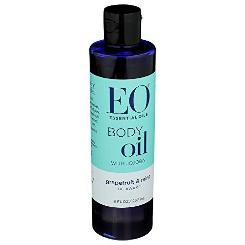 EO Grapefruit And Mint Body Oil With Jojoba, 8 FZ