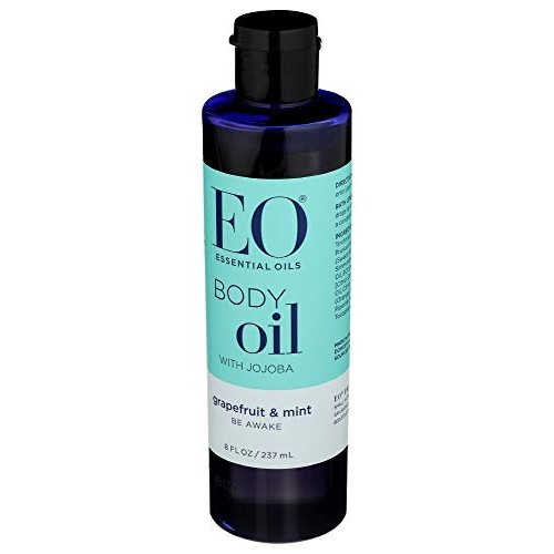 EO Grapefruit And Mint Body Oil With Jojoba, 8 FZ