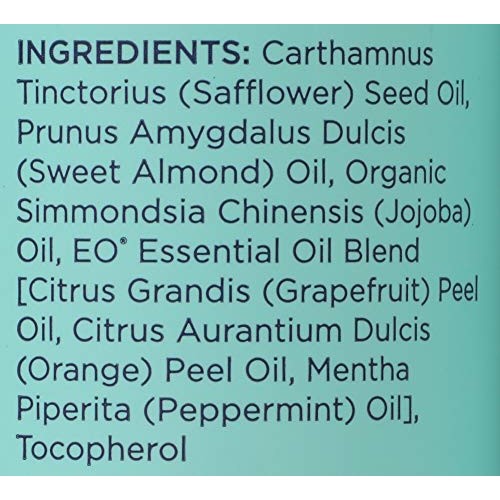 EO Grapefruit And Mint Body Oil With Jojoba, 8 FZ