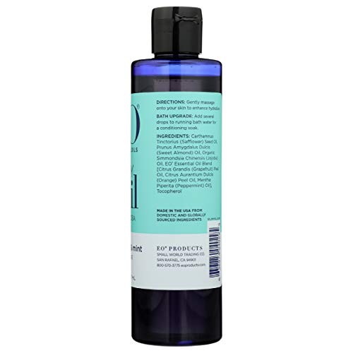EO Grapefruit And Mint Body Oil With Jojoba, 8 FZ