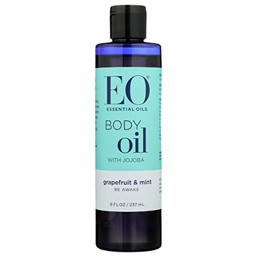 EO Grapefruit And Mint Body Oil With Jojoba, 8 FZ