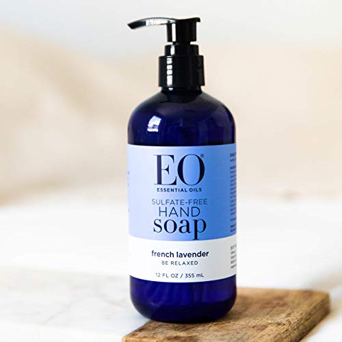 EO Liquid Hand Soap, 12 Ounce (Pack of 3), French Lavender, Organic Plant-Bas...