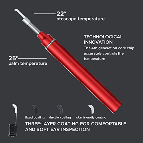 eoglo Ear Wax Removal Tool Camera, Extra Thin (3.9mm) with 6 LED Lights, HD 1...