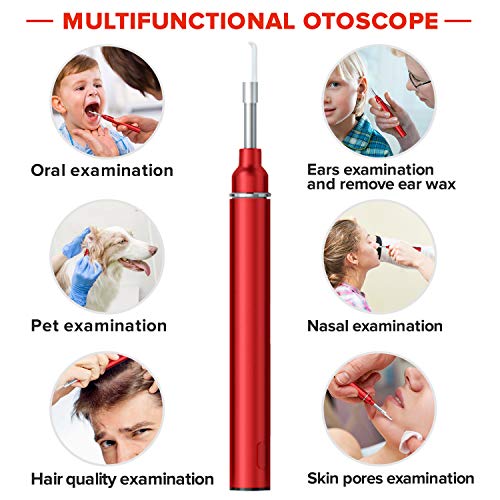 eoglo Ear Wax Removal Tool Camera, Extra Thin (3.9mm) with 6 LED Lights, HD 1...